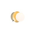 QAZQA, Moderne wandlamp messing IP44 - Cederic