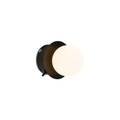 QAZQA, Moderne wandlamp zwart IP44 - Cederic
