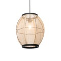 QAZQA, Oosterse hanglamp bruin 35 cm - Rob
