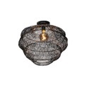QAZQA, Oosterse plafondlamp zwart 45 cm - Vadi
