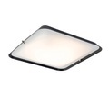 QAZQA, Moderne plafondlamp zwart 34,5 cm incl. LED - Edor
