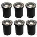 QAZQA, Set van 6 moderne buiten grondspot RVS IP65 - Delux