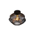 QAZQA, Oosterse plafondlamp zwart 25 cm - Vadi