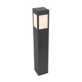QAZQA, Buitenpaaltje zwart 80 cm incl. LED IP65 solar - Charlotte