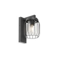 QAZQA, Moderne buiten wandlamp zwart IP44 - Luc