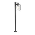 QAZQA, Modern buiten paaltje zwart 100 cm IP44 - Luc