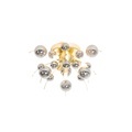 QAZQA, Design plafondlamp messing met smoke glas 40 cm 4-lichts - Explode