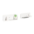 QAZQA, Set van 2 wandlampen wit incl. LED met USB en inductielader - Riza
