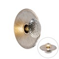 QAZQA, Design wandlamp antiek staal - Moos