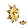 QAZQA, Design wandlamp goud - James