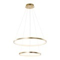 Leuchten Direct, Moderne Ringpendelleuchte gold inkl. LED - Anella Duo