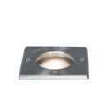QAZQA, Bodeneinbaustrahler für außen Edelstahl gebürstet 10,5 cm IP65 - Basic Square