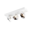 QAZQA, Designspot weiß verstellbar 3-flammig inkl. LED - Go