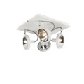 QAZQA, Design Spot weiß 4-flammig einstellbar - Nox