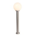 QAZQA, Moderne Außenleuchte Pfahl Edelstahl 100 cm - Sfera