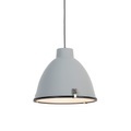 QAZQA, Industrielle Hängelampe grau 38 cm dimmbar - Anteros