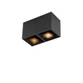 QAZQA, Designspot schwarz 2-flammig - Qubo Honey