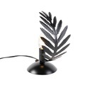 QAZQA, Vintage Tischlampe klein schwarz - Botanica