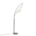 QAZQA, Stehlampe Stahl inkl. LED mit Touch-Dimmer - Sixties Trento