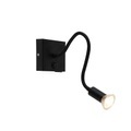 QAZQA, Moderne flexible Wandleuchte USB schwarz - Zeno