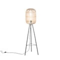 QAZQA, Ländliche Stehlampe Rattan - Manila