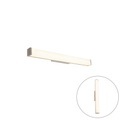 QAZQA, Moderne Badezimmer Wandleuchte Stahl 62 cm IP44 - Cascada