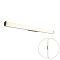 QAZQA, Moderne Badezimmer-Wandleuchte schwarz 92 cm IP44 - Cascada