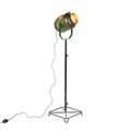 QAZQA, Industrielle Stehlampe Bronze mit grünem 140 cm - Byron
