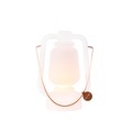 QAZQA, Tischleuchte wiederaufladbar 30 cm IP44 weiß - Storm Small