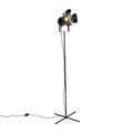 QAZQA, Industrielle Stehlampe schwarz kippbar - Film