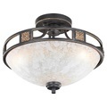 Trio Lighting, Antik gestaltete Deckenleuchte Caecilia, 42 cm