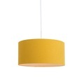 QAZQA, Hängelampe weiß mit gelbem Schirm 50 cm - Combi 1