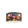 QAZQA, Romantische Hängelampe weiß mit Blumenschirm 50 cm - Combi 1