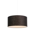 QAZQA, Moderne Hängelampe weiß mit schwarzem Schirm 50 cm - Combi 1