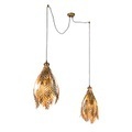 QAZQA, Vintage Pendelleuchte 2-flammig gold - Botanica