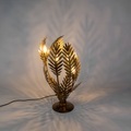 QAZQA, Vintage Tischleuchte groß gold- Botanica