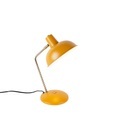 QAZQA, Retro Tischlampe gelb mit Bronze - Milou