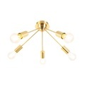 QAZQA, Art Deco Deckenleuchte Gold 5-Licht -Facil