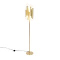 QAZQA, Vintage Stehlampe Gold 12-Licht-Facil