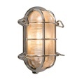 QAZQA, Retro Wandleuchte Chrom 23 cm IP44 - Nautica 1 oval