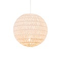 QAZQA, Retro Hängelampe weiß 40 cm - Lina Ball 40