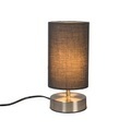 QAZQA, Moderne Tischlampe grau mit Stahl - Milo 2