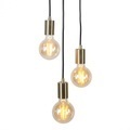 QAZQA, Art Deco Hängelampe Gold - Facil 3