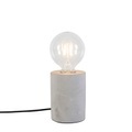 QAZQA, Moderne Tischlampe grau - Bloque