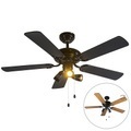 QAZQA, Deckenventilator schwarz - Mistral 42