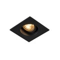 QAZQA, Moderne Einbaustelle schwarz 9,3 cm drehbar und kippbar - Spannfutter