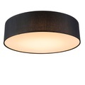 QAZQA, Deckenleuchte schwarz 40 cm inkl. LED - Drum LED