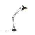 QAZQA, Industriestehlampe schwarz verstellbar - Hobby