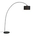 QAZQA, Moderne Bogenlampe schwarz - Vinossa