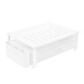 undefined, Monitorständer mit Schublade und Stiftehalter 49 x 25 x 15 cm weiss